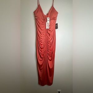 Express *SEXY* Coral Shapewear Dress